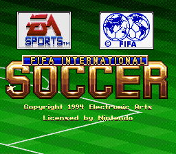 FIFA International Soccer Title Screen
